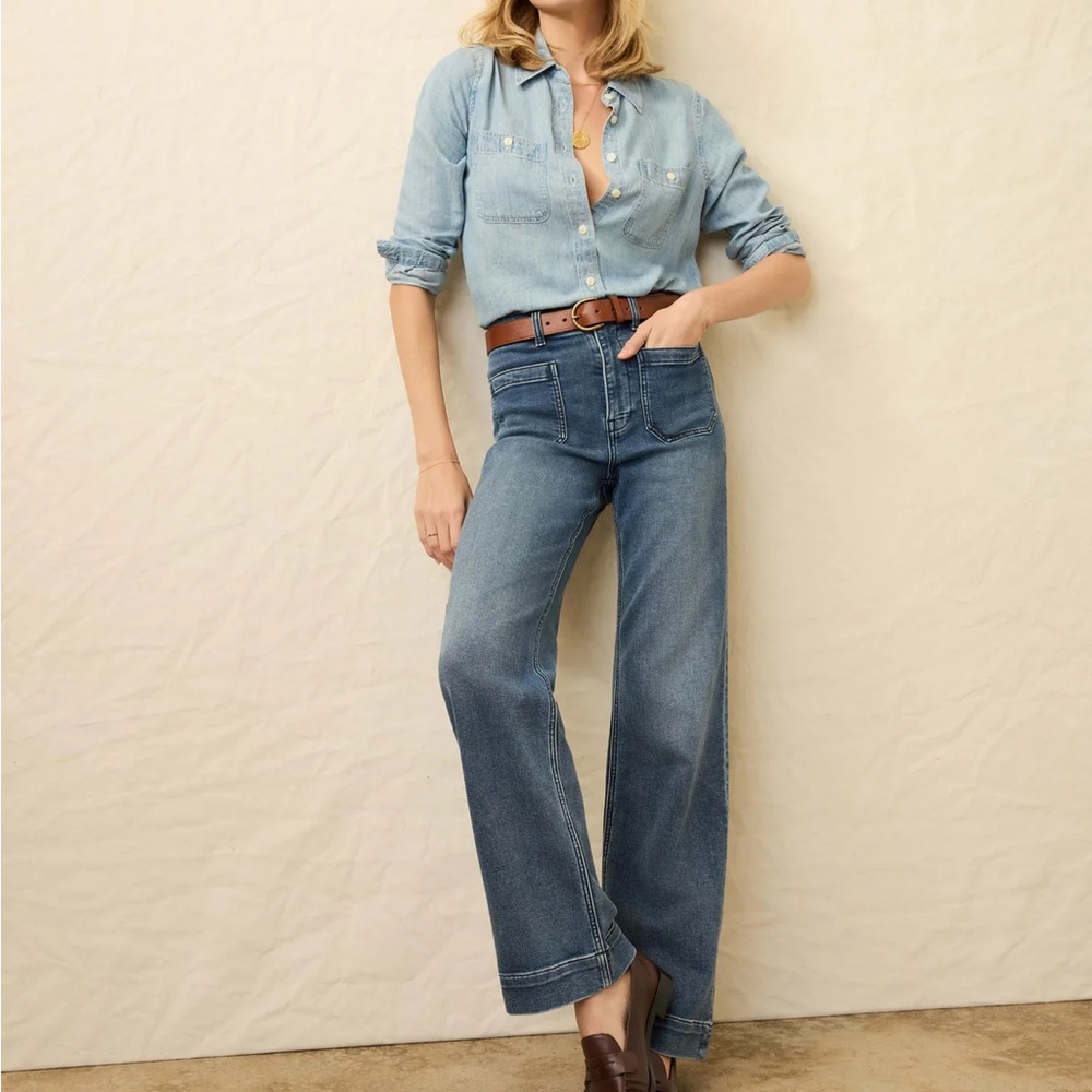Faherty Stretch Terry Patch Pocket Pant